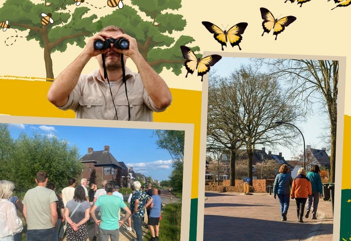 Flyer afbeelding met foto's van de buurtsafari vorig jaar