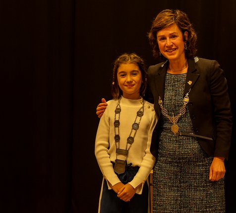 Laïz Witzand en burgemeester Schuitmaker