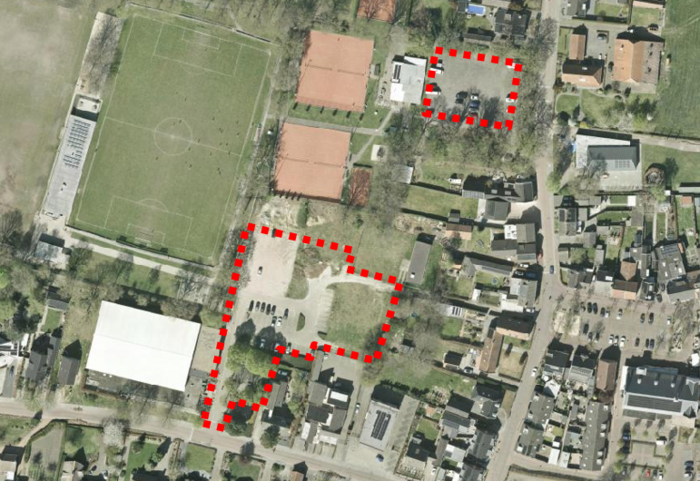 markering terrein wat onderzocht wordt